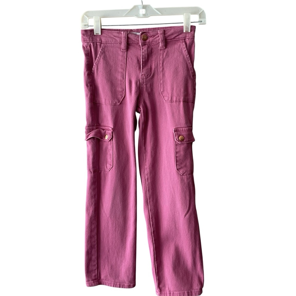YMI Kids Pink Cargo Jeans